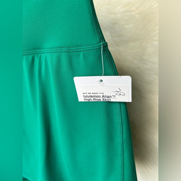 🆕 lululemon🍋Align High-Rise Skirt Colour Cascadia Green - Picture 9 of 10